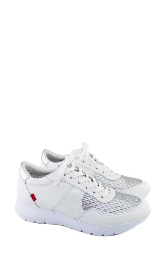 Shop Marc Joseph New York Banes Court Sneaker In White Napa Soft