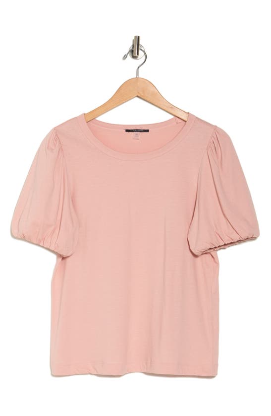 Shop T Tahari Bubble Sleeve T-shirt In Lt Blush