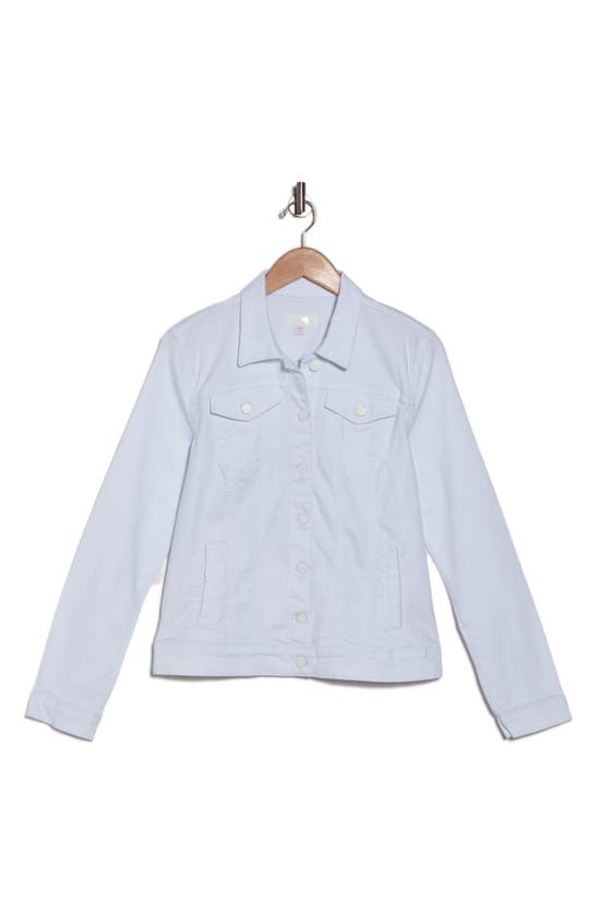 Kut From The Kloth Jacqueline Crop Denim Jacket In Optic White