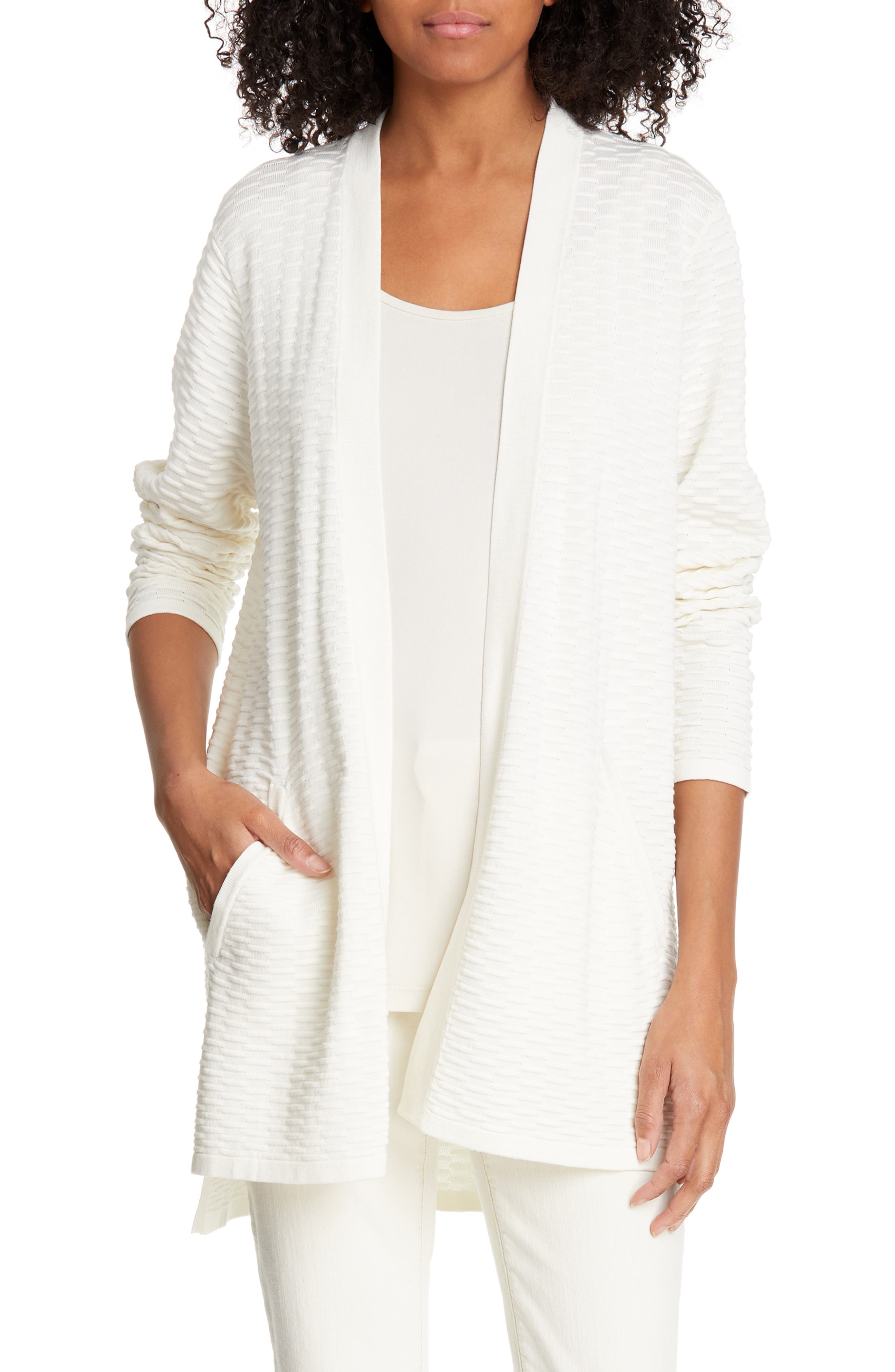 eileen fisher organic cotton cardigan