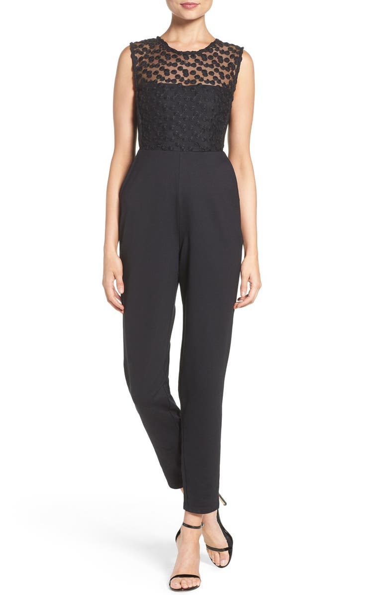 French Connection 'Chelsea Beau' Embroidered Bodice Jumpsuit | Nordstrom