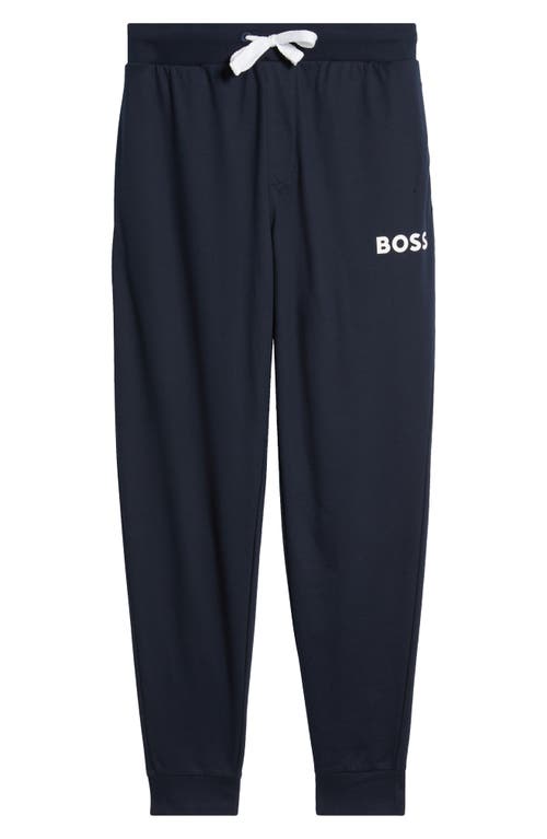 Shop Hugo Boss Ease Pajama Joggers In Navy