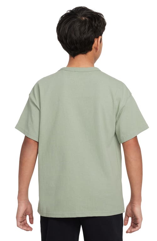 Shop Nike Kids' Sportswear Cotton T-shirt In Jade Horizon