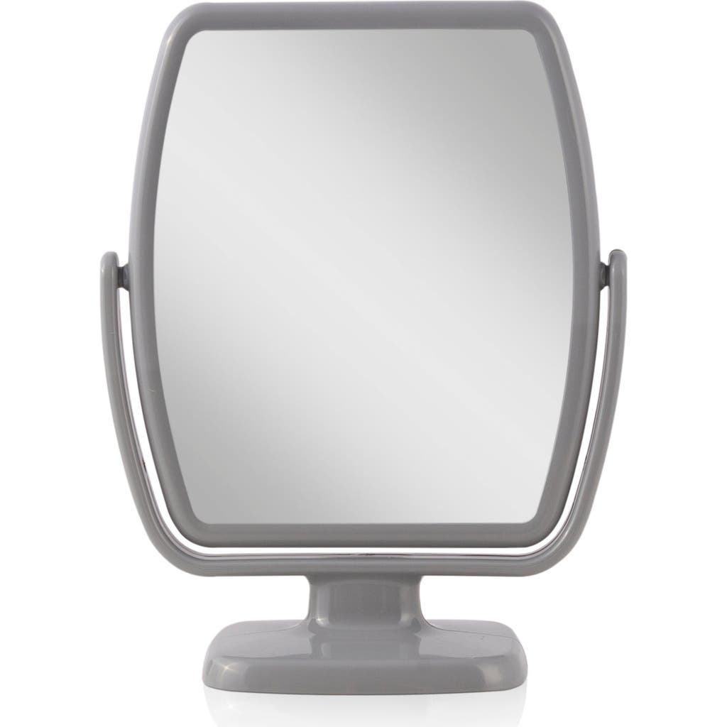 Zadro Geo Makeup Mirror With Magnification In Gray