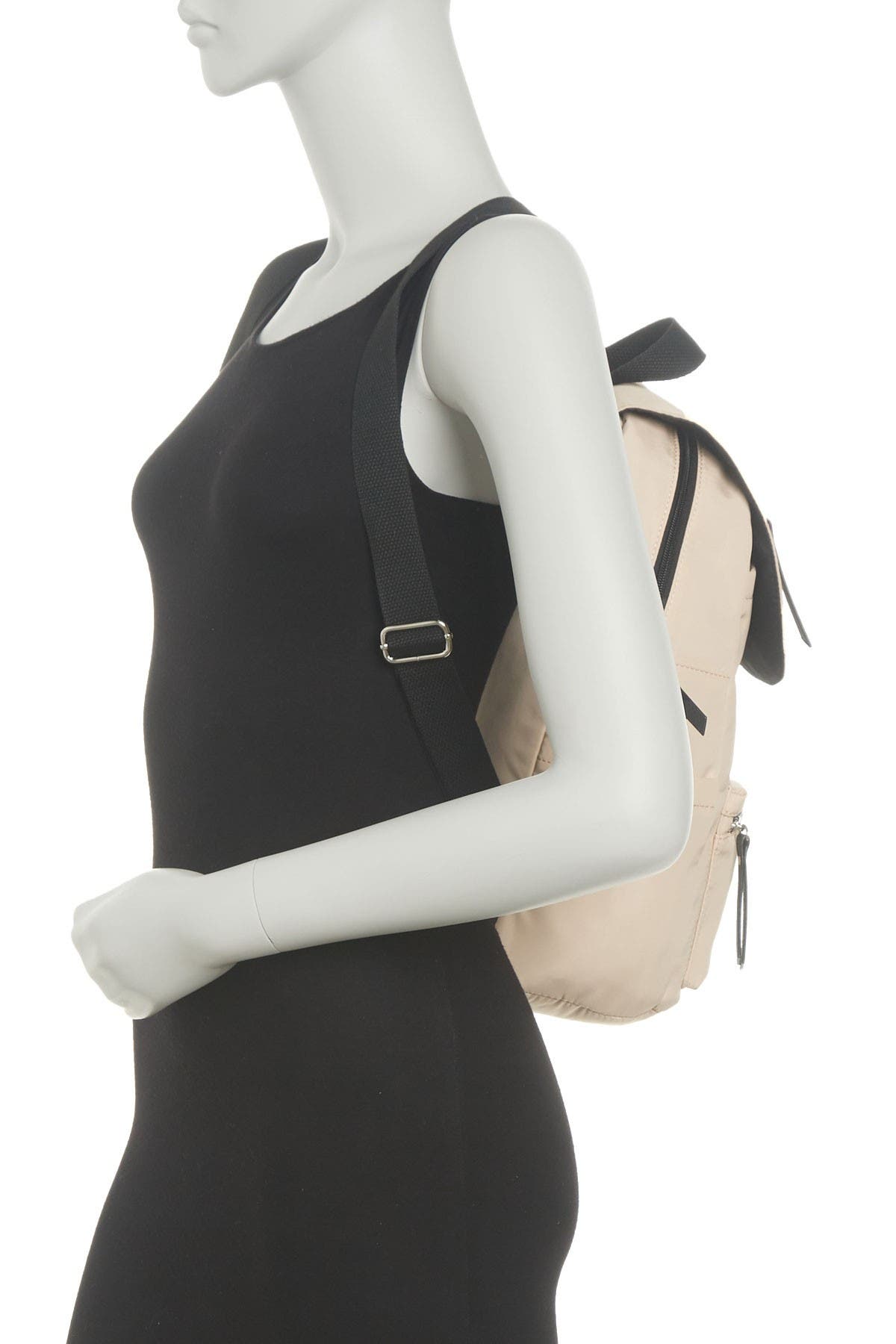 Madden Girl Proper Flap Nylon Backpack In Tan