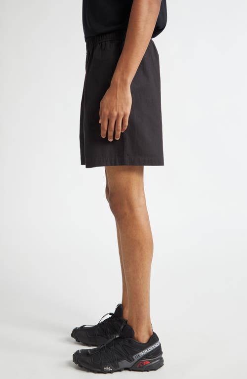 Shop John Elliott Kennedy Cotton Drawstring Shorts In Black