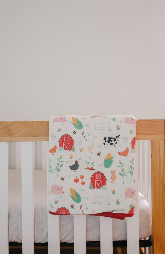 Copper Pearl Reversible Three Layer Quilt In Open White