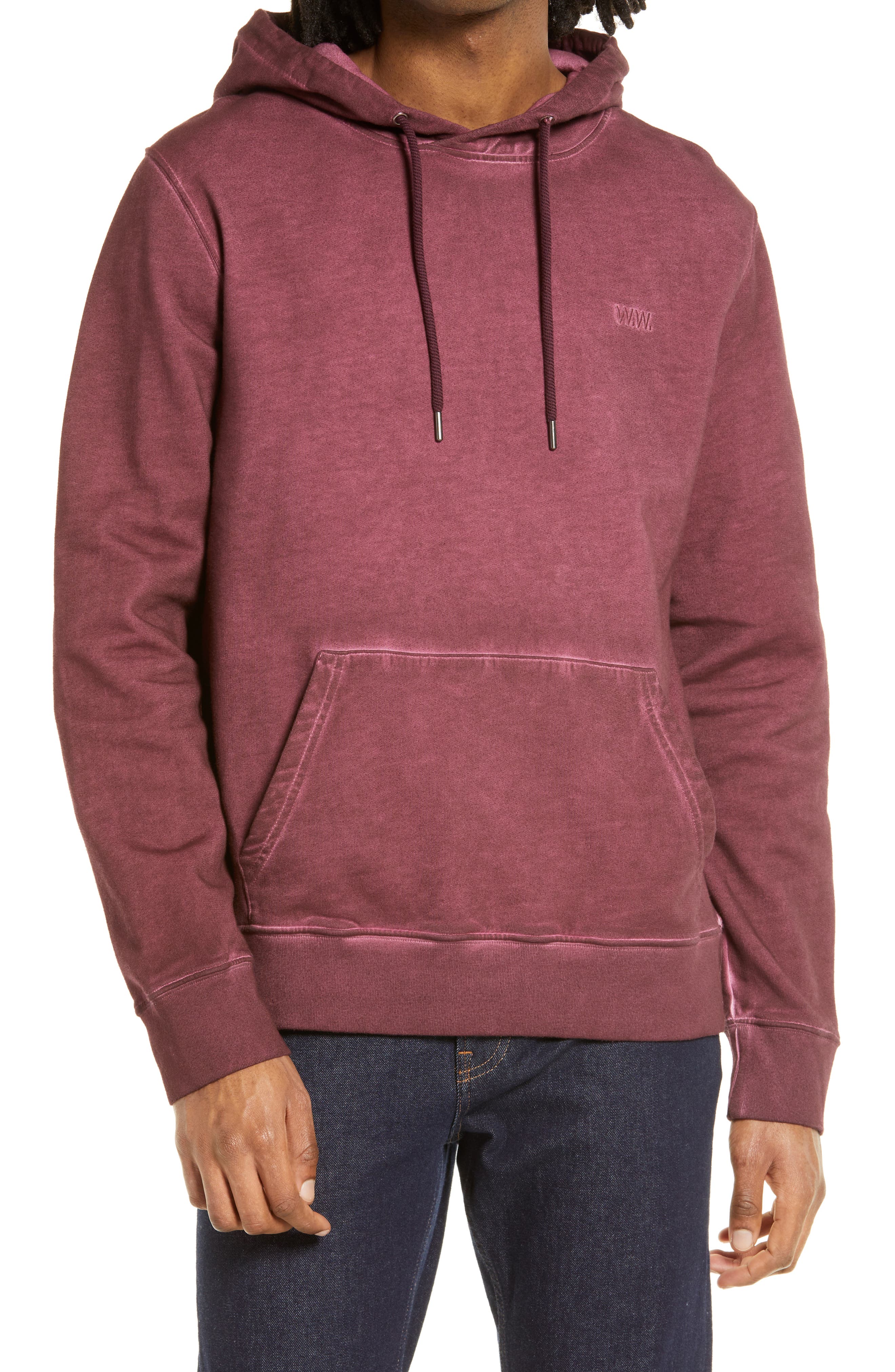 burgundy hoodies mens