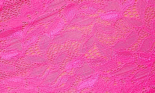Mapalé Mapale Lace Bralette & Boyshorts Set In Hot Pink