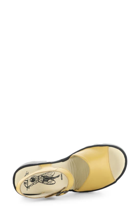 Shop Fly London Tull Platform Sandal In Bumblebee Mousse
