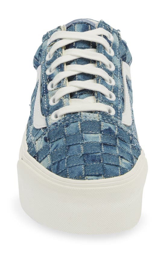 Vans U Old Skool Platform Sneaker In Woven Denim Multi ModeSens