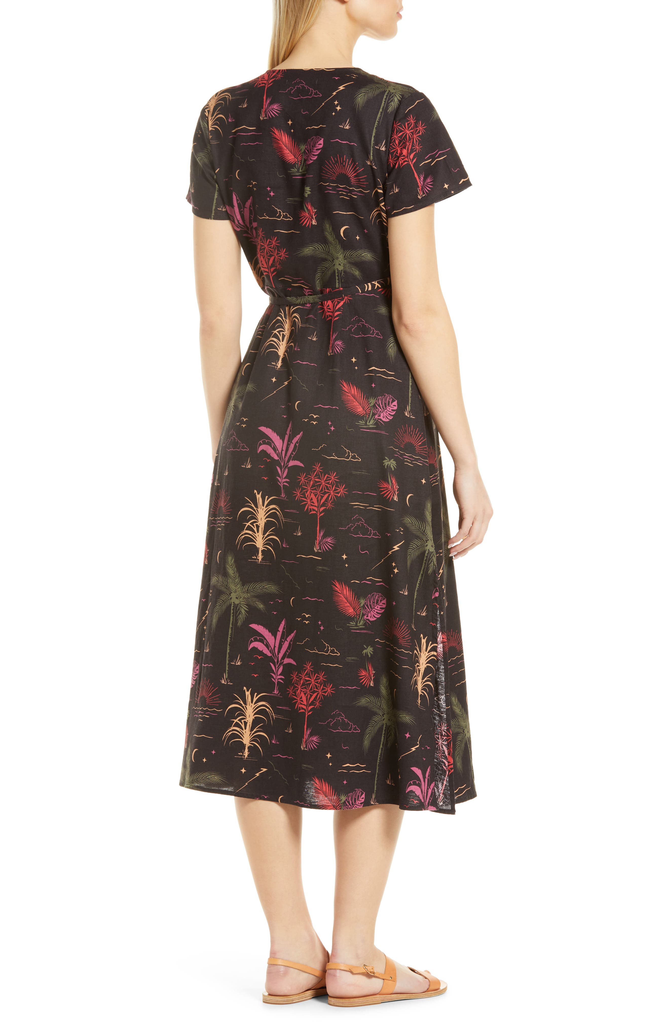 Marine Layer Emlyn Beach Print Midi 