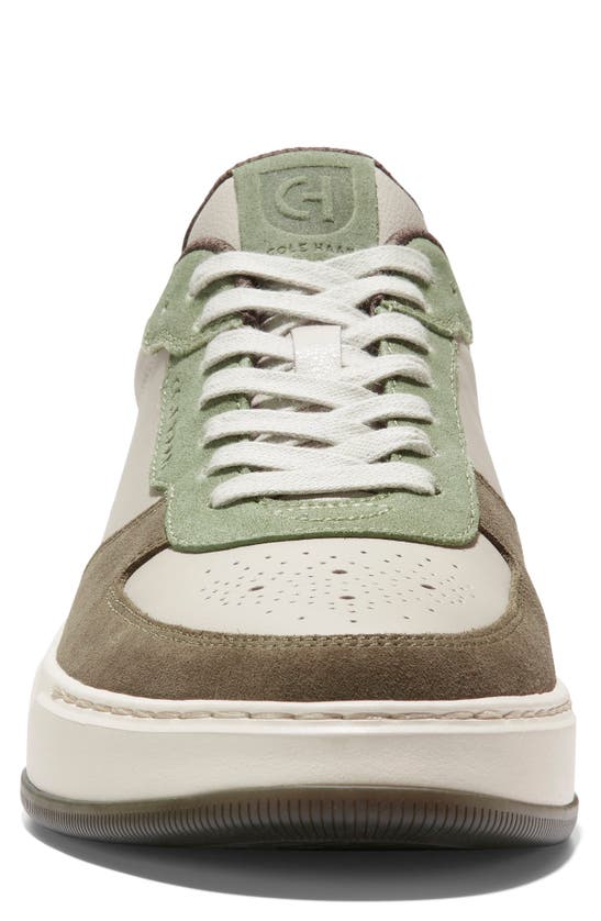Cole Haan Grandpro Crossover Sneaker In Dove/ Tea Leaf/ Oil Green