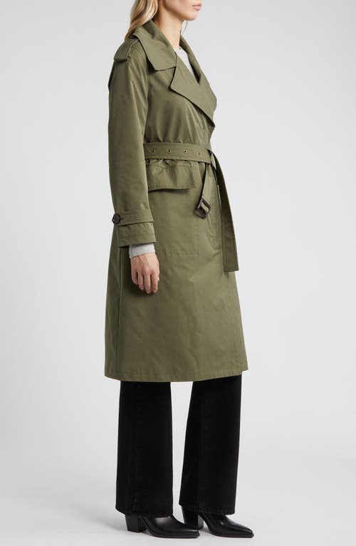Sam Edelman Belted Trench Coat In Loden