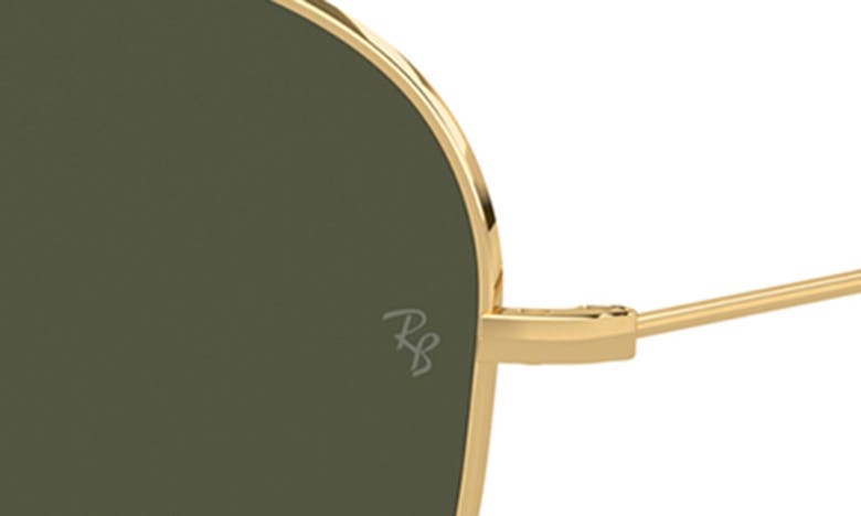 Ray Ban Old Aviator 62mm Oversize Sunglasses In Gold Flash