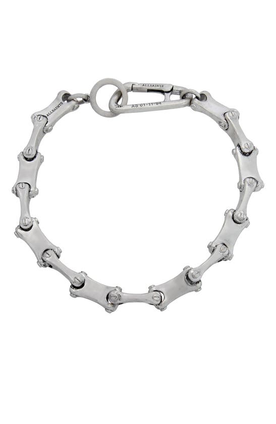 Shop Allsaints Chain Link Bracelet In Warm Silver