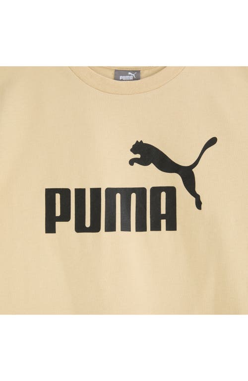 Shop Puma Performance T-shirt & Shorts 2-piece Set In Sand