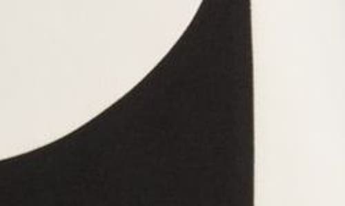 Anne Klein Abstract Colorblock Sleeveless Midi Dress In Anne Black/pink Tint