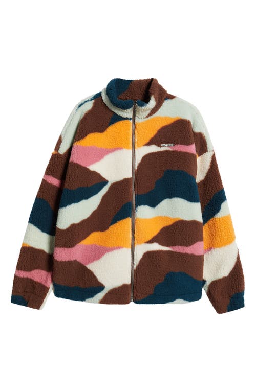 Shop Picture Organic Clothing Strates Fleece Jacket In Strates Print