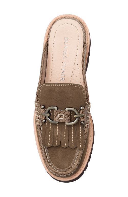 Shop Donald Pliner Kiltie Fringe Loafer Mule In Biscotti