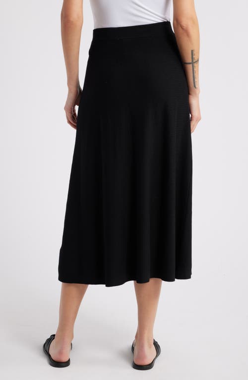 Shop Masai Copenhagen Stina Ottoman Stitch A-line Midi Skirt In Black