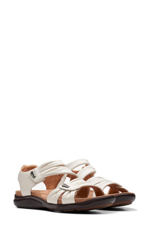 Clarks(r) Kitly Ave Sandal in Off White Leather