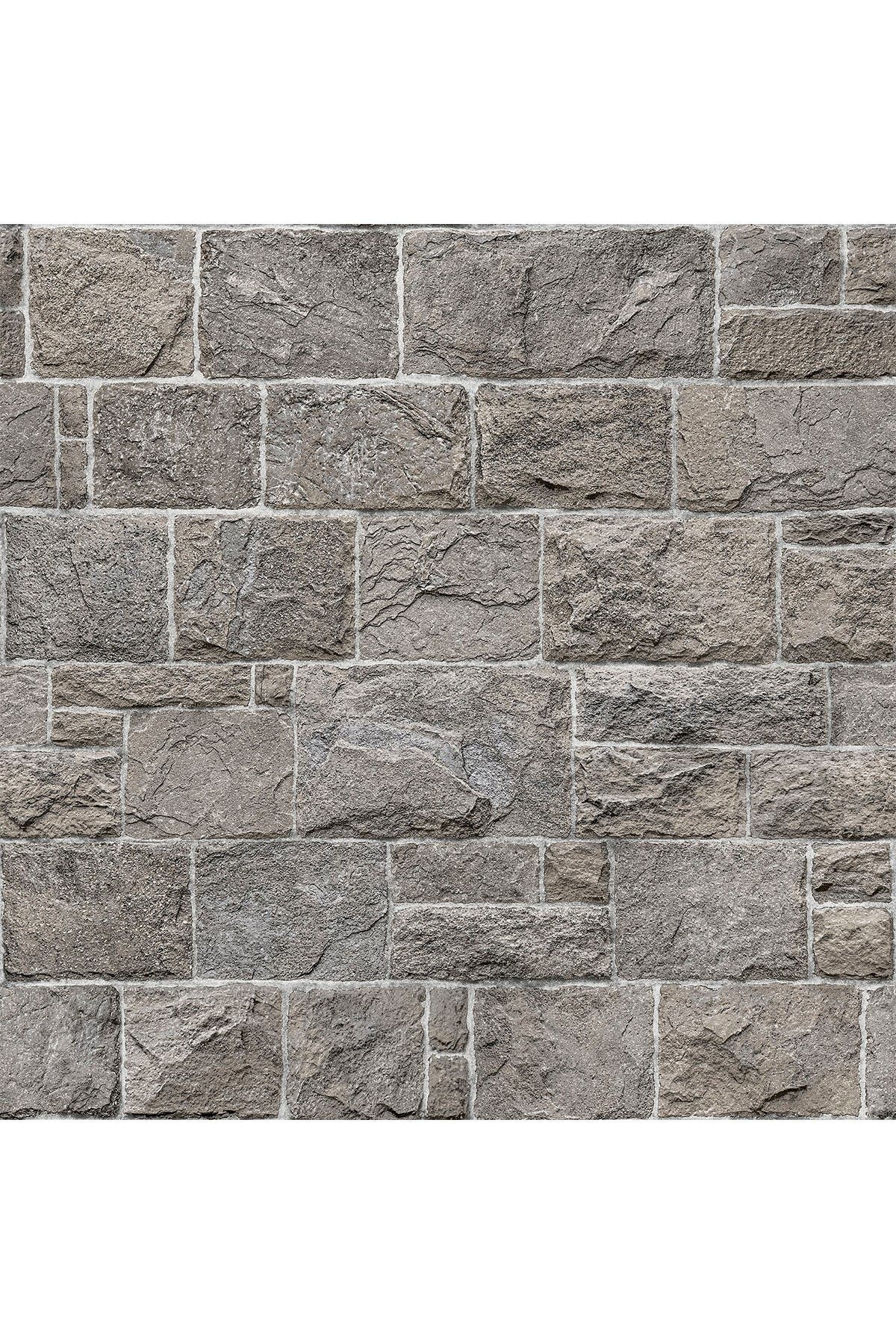 Wallpops Kennedy Stone Peel & Stick Wallpaper In Grey | ModeSens