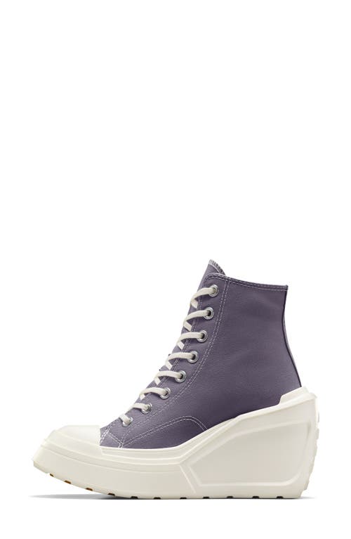 Shop Converse Chuck 70 De Luxe High Top Wedge Sneaker In Lavendar Ash/egret/blk