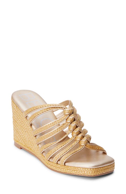 Shop Beach By Matisse Laney Wedge Sandal In Gold