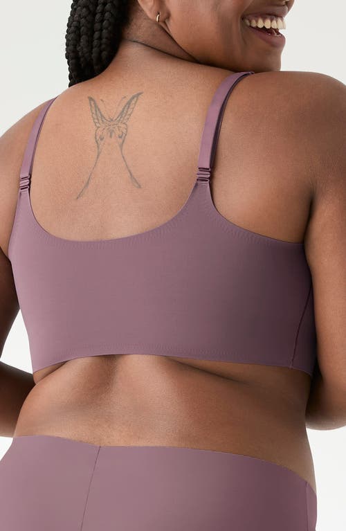 Shop True & Co. True & Co The True Body Triangle Convertible Strap Bralette In Blackberry