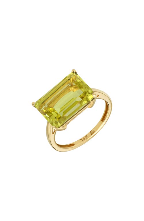 Shop Bony Levy 14k Gold Statement Ring In 14k Yellow Gold - Citrine