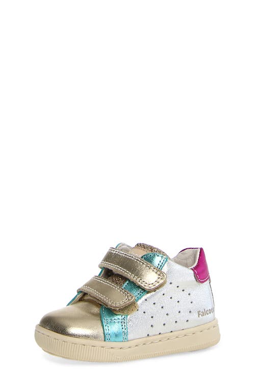 Shop Naturino Kids' Falcotto Kiner Sneaker In Platinum-silver