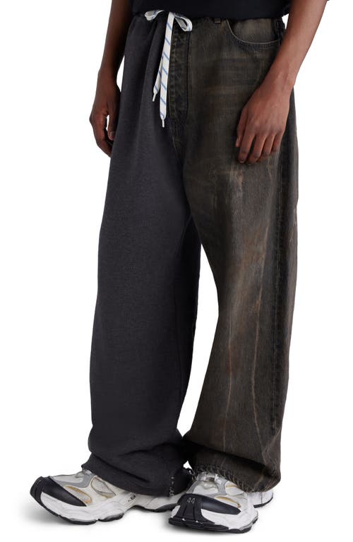 Shop Balenciaga Hybrid Baggy Pants In Dirty Bath Water