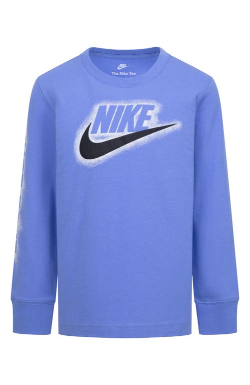 Shop Nike Kids' Powder Play Long Sleeve Graphic T-shirt In Royal Pulse