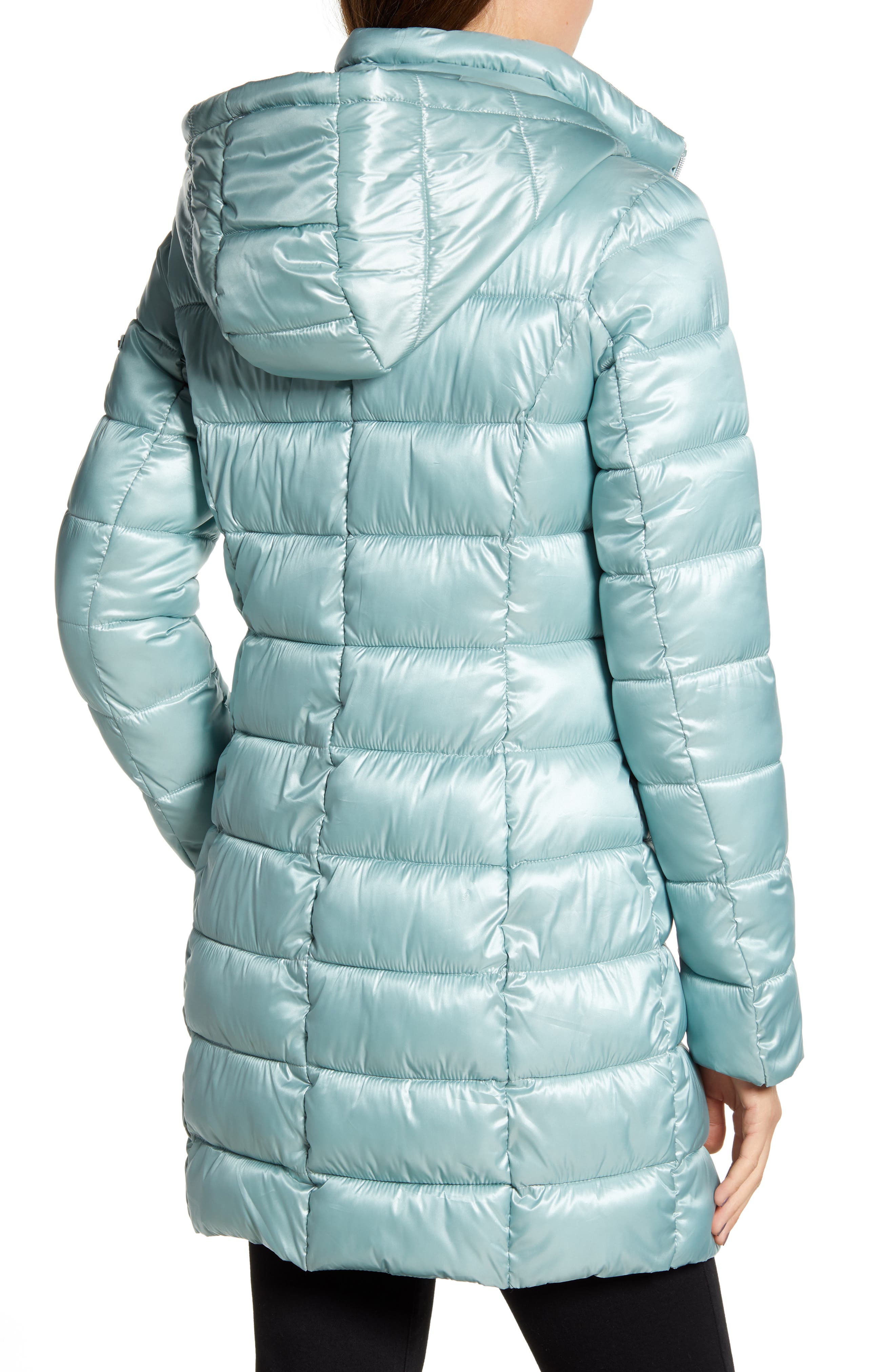 three quarter puffer coat