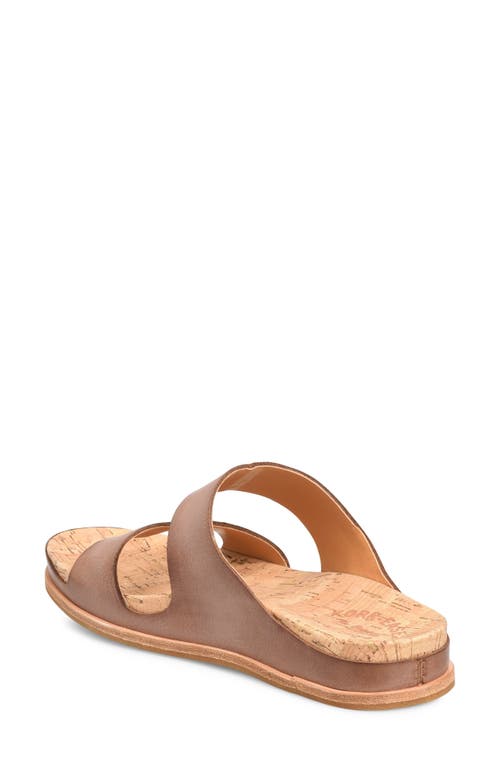 Kork-ease Tutsi Slide Sandal In Brown Leather