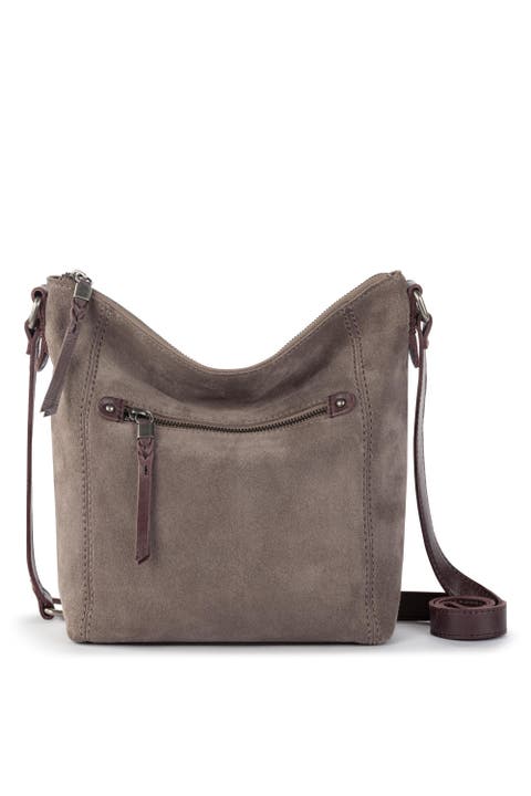 Beige leather crossbody bag best sale