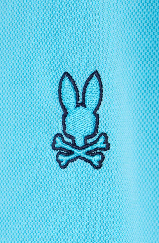 Shop Psycho Bunny Kids' Marshall Tipped Polo In Aquarius