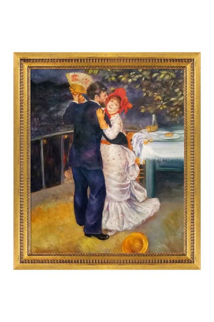 Overstock Art Dance In The Country Framed Oil Reproduction Of An Original Painting By Pierre Auguste Renoir Nordstrom Rack