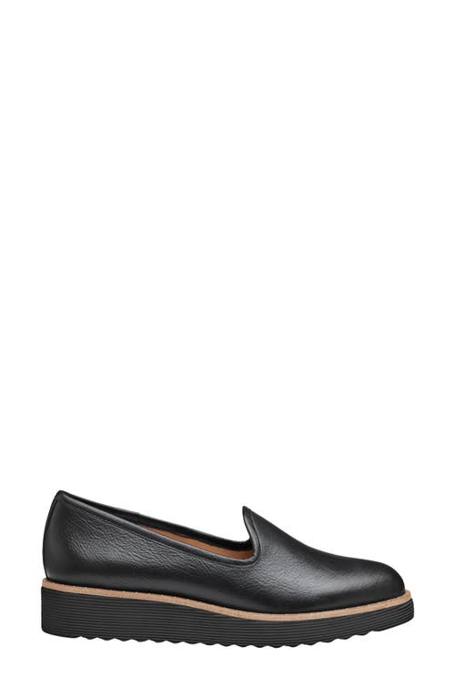 Shop Johnston & Murphy Mitzi Venetian Loafer In Black Calfskin