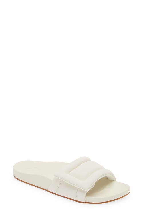 Shop Olukai Sunbeam Slide Sandal In Off White/off White