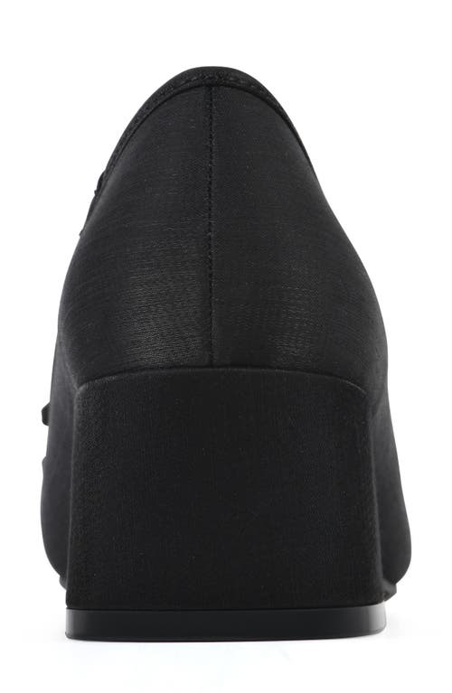 Cliffs By White Mountain Lately Round Toe Pump In Black Shimmer Fabric