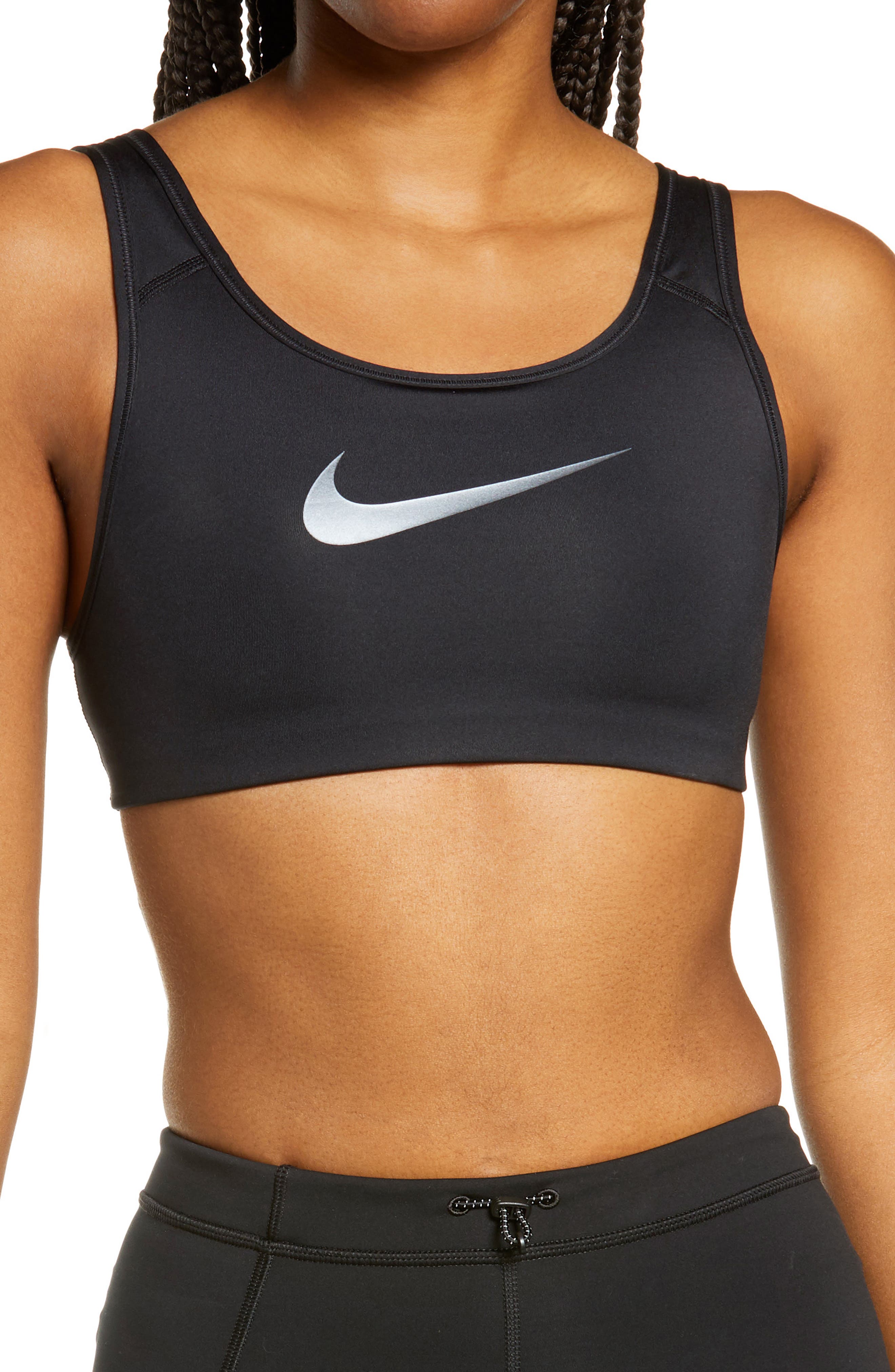 Nike Swoosh Icon Clash Strappy Sports Bra Nordstrom