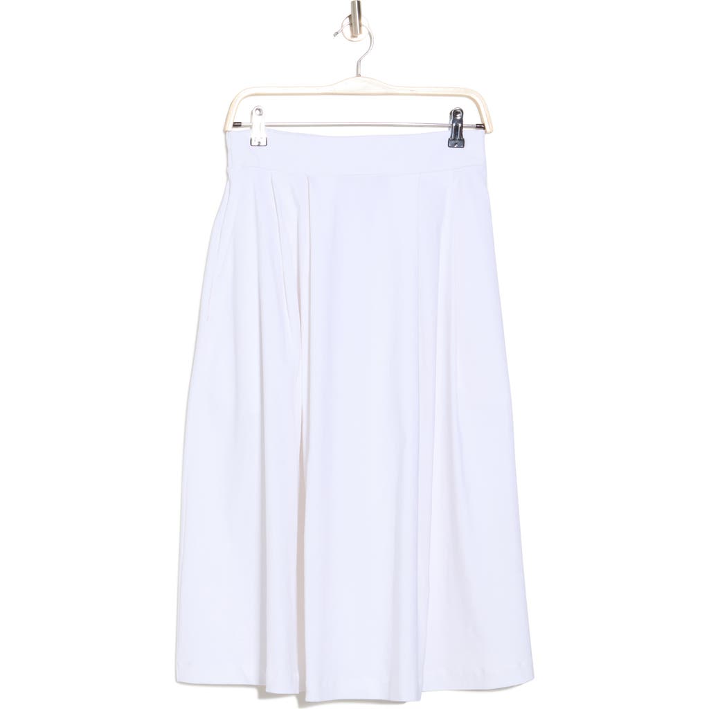 Renee C Pleated Midi Skirt In Ivory