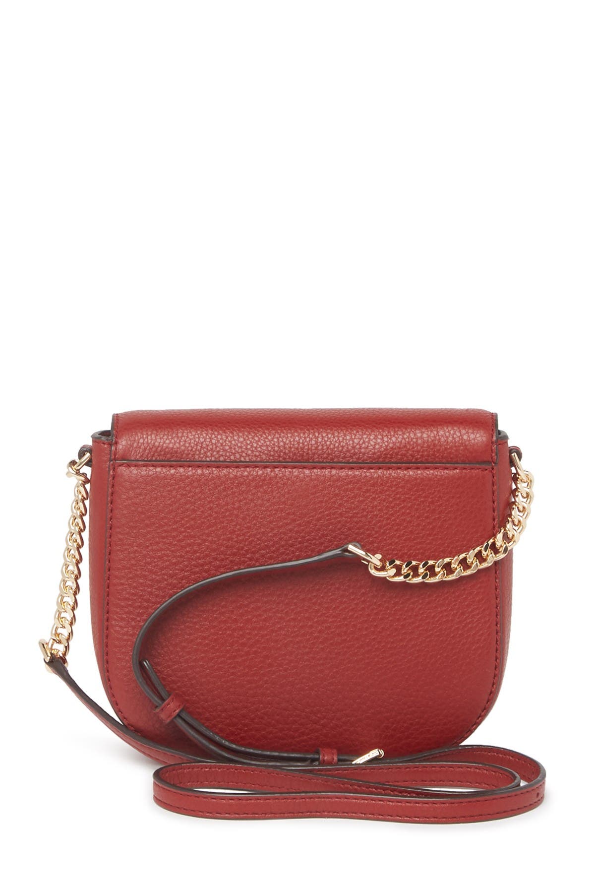 mott half dome leather crossbody bag