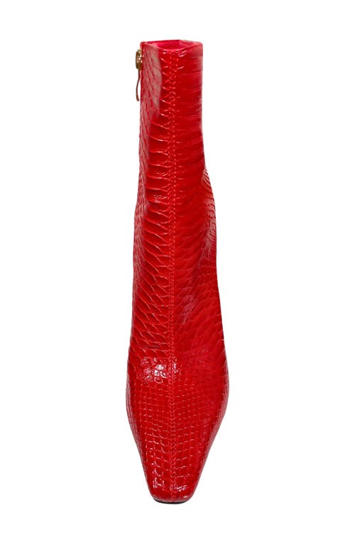 Ninety Union Fire Snip Toe Bootie In Red