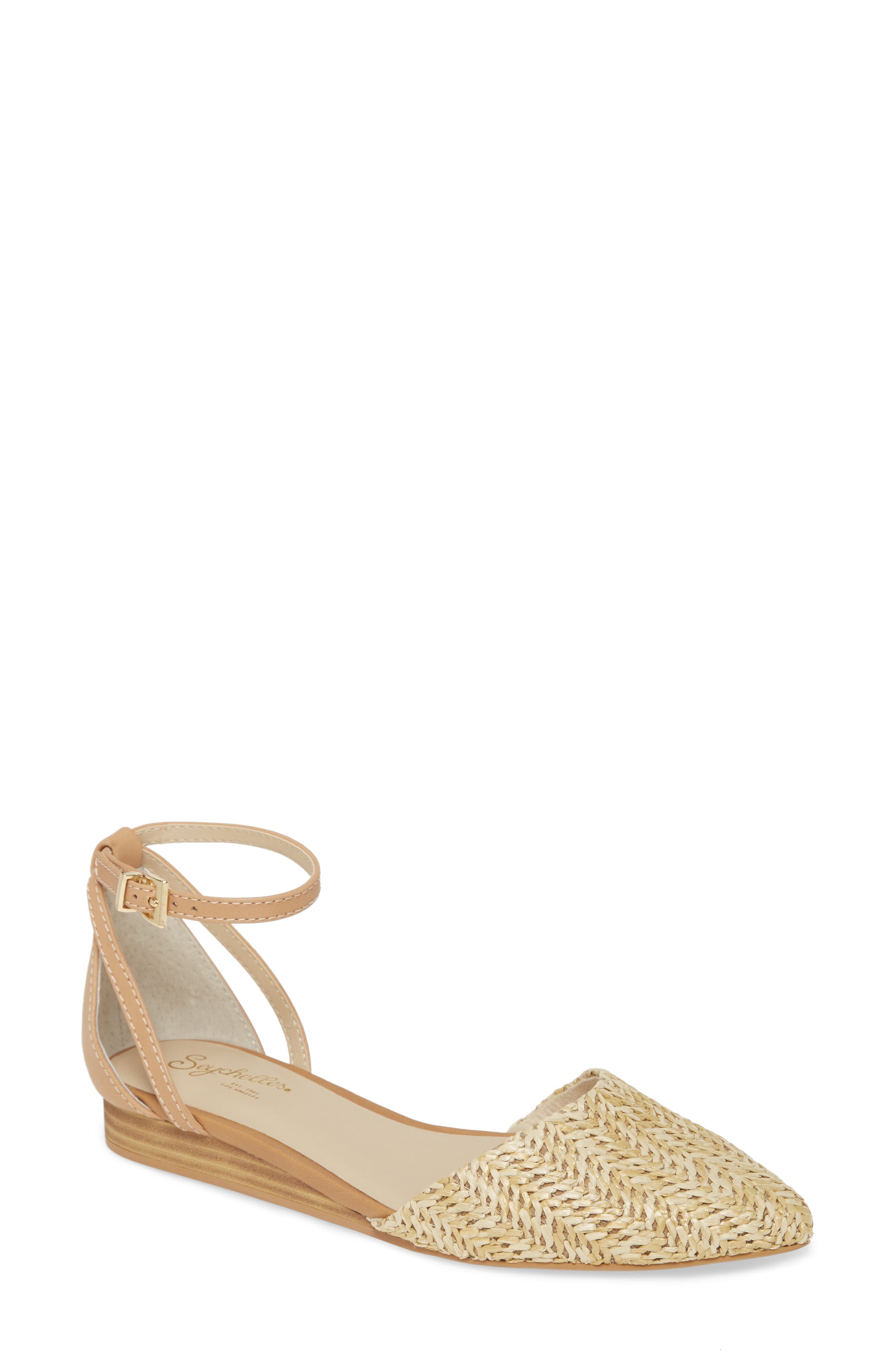 seychelles ankle strap flats