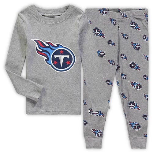 Outerstuff Toddler Heathered Gray Tennessee Titans Sleep Set in Heather Gray
