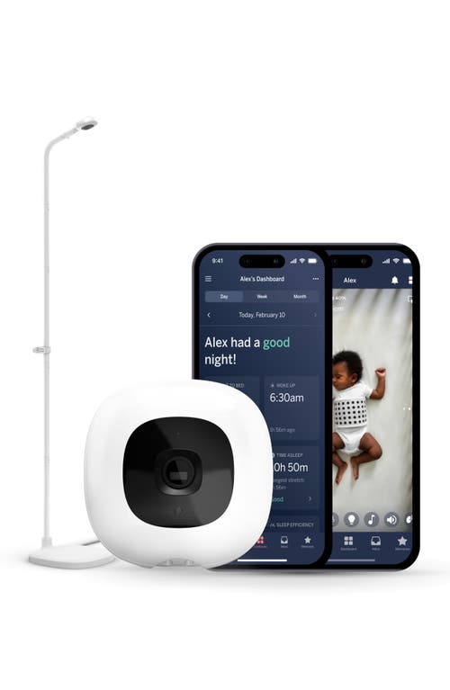 Nanit Pro Smart Baby Monitor & Floor Stand in White at Nordstrom