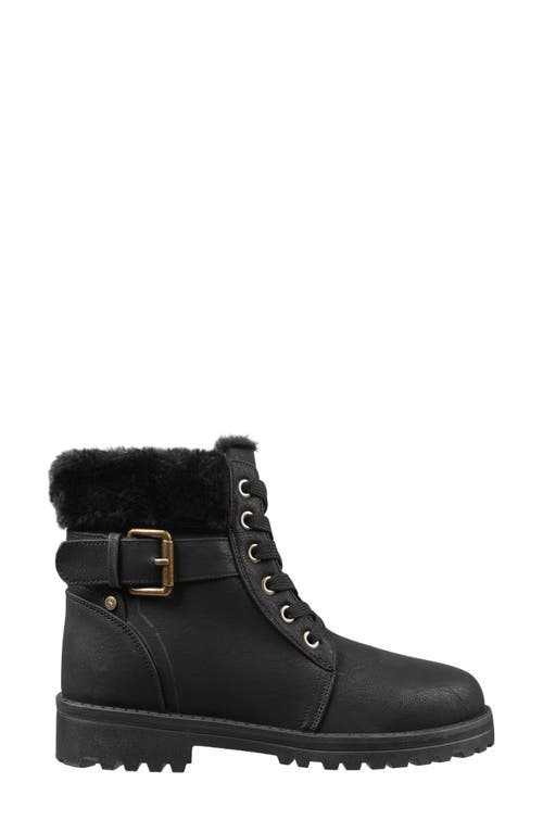 Lamo Kit Faux Fur Lug Boot In Black